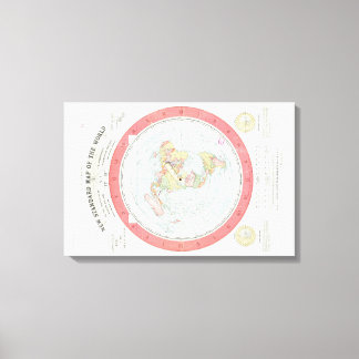 Lienzo Poster del NUEVO MAPA ESTÁNDAR DEL MUNDO DE Gleaso