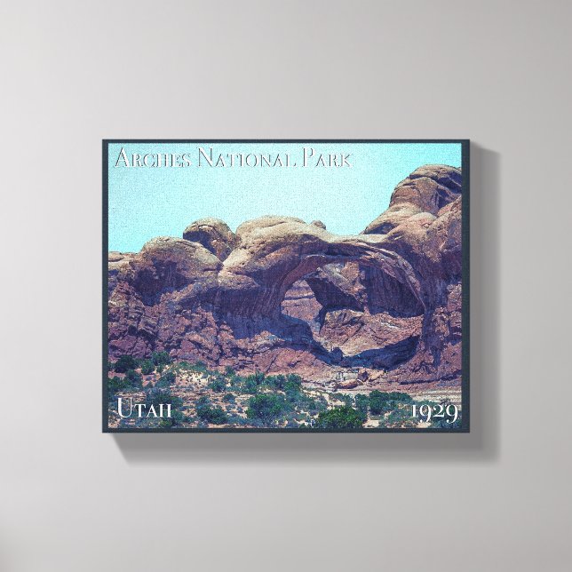 Lienzo Poster del Parque Nacional Arches (Anverso)