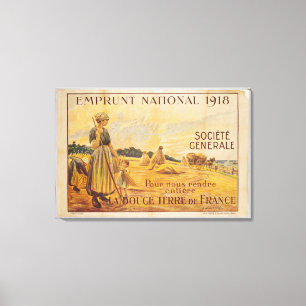 Lienzo Poster del préstamo para la defensa nacional