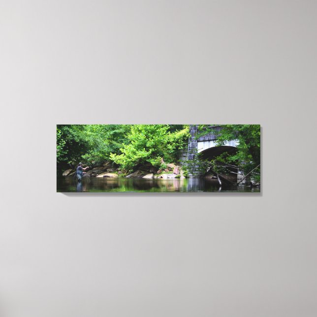 Lienzo Poster del sueño del día de la pesca de mosca (Anverso)