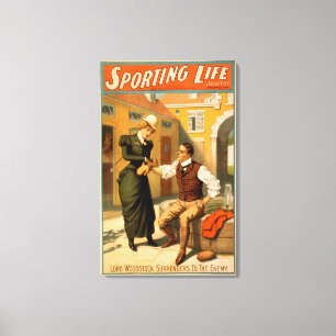 Lienzo Poster del teatro del boxeo de LifeBoxer que se