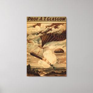 Lienzo Poster del teatro del circo del globo del aire