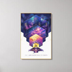 Lienzo Poster del Telescopio Espacial James Webb.