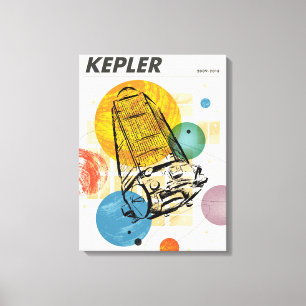 Lienzo Poster del telescopio espacial Kepler.