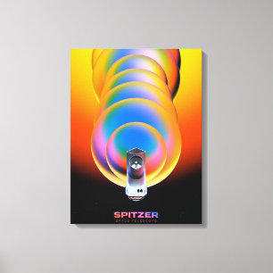Lienzo Poster del telescopio espacial Spitzer.