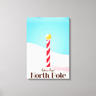 Lienzo Poster del viaje de Polo Norte