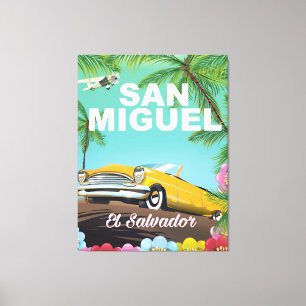 Lienzo Poster del viaje del vintage de San Miguel El