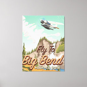 Lienzo Poster del viaje del vintage del parque nacional