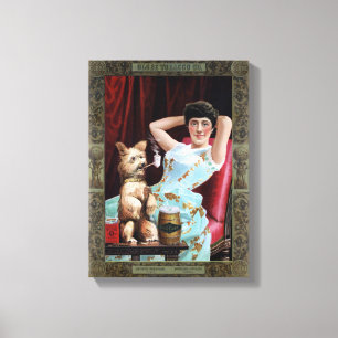 Lienzo Poster del vintage del globo del Chew del Co. del