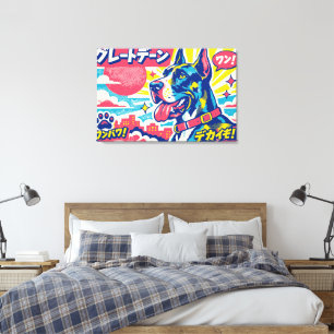 Lienzo Póster enorme del Gran Danés japonés