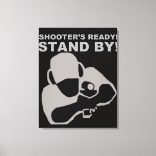 Lienzo Poster listo de la lona de la pistola