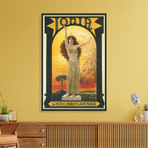 Lienzo Póster Mágico Vintage, Ionia La Encantadora