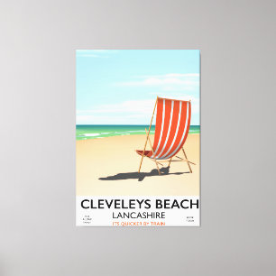 Lienzo Poster marítimo de Cleveleys Beach Lancashire