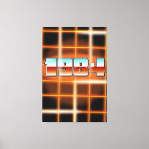 Lienzo poster personalizado electrónico de 1984.