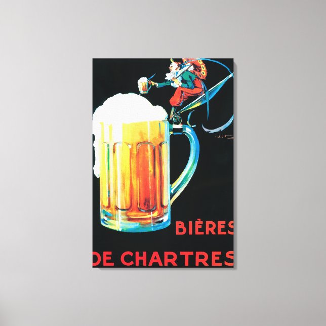 Lienzo Poster promocional de Cervezas de Chartres (Anverso)
