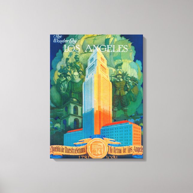Lienzo Poster Promocional de Los Ángeles (Anverso)
