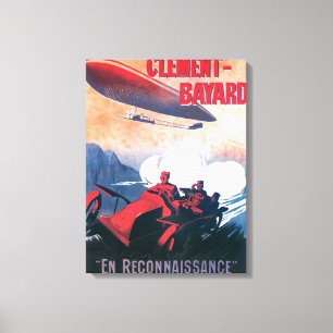 Lienzo Poster promocional del dirigible de Adjudant