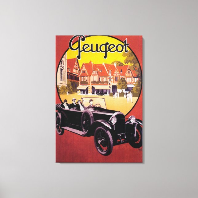 Lienzo Poster promocional Peugeot Automobile (Anverso)