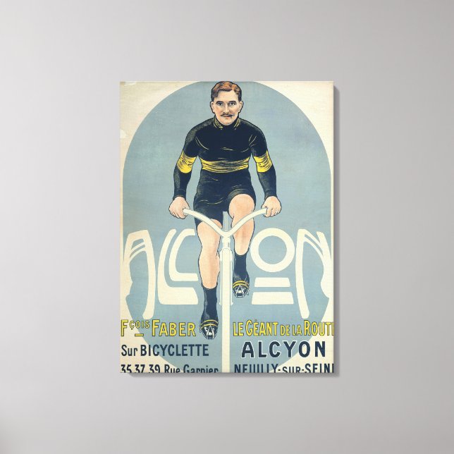 Lienzo Poster que representa a Francois Faber (Anverso)