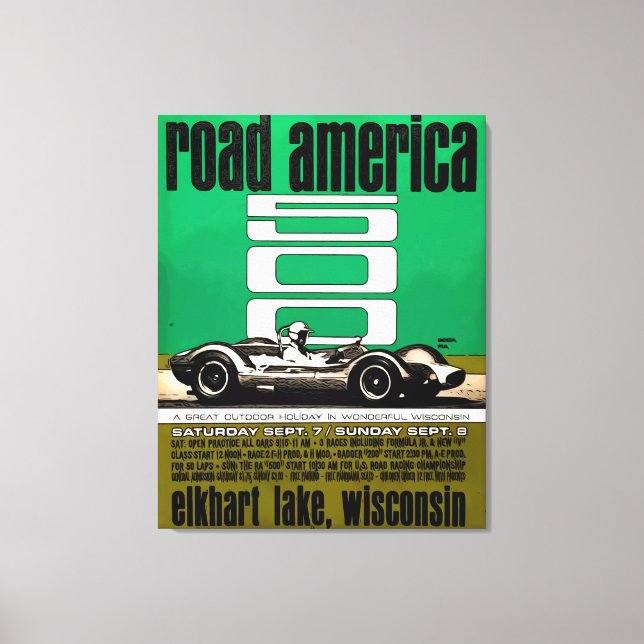 Lienzo Poster -Road America 500, (Anverso)