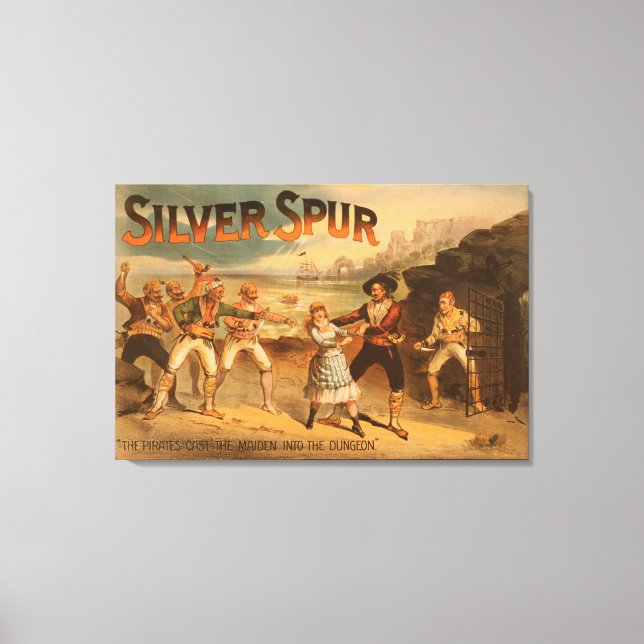 Lienzo Poster teatral de Silver SpurPirates (Anverso)