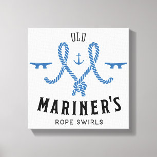 Lienzo Poster viejo del marino
