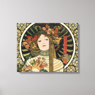 Lienzo Póster vintage de Alfonse Mucha Trappistine Nouvea