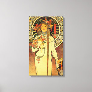 Lienzo Póster vintage de Alfonse Mucha Trappistine Nouvea