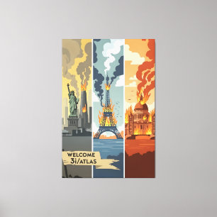 Lienzo pósters del fin del mundo 3I/Atlas