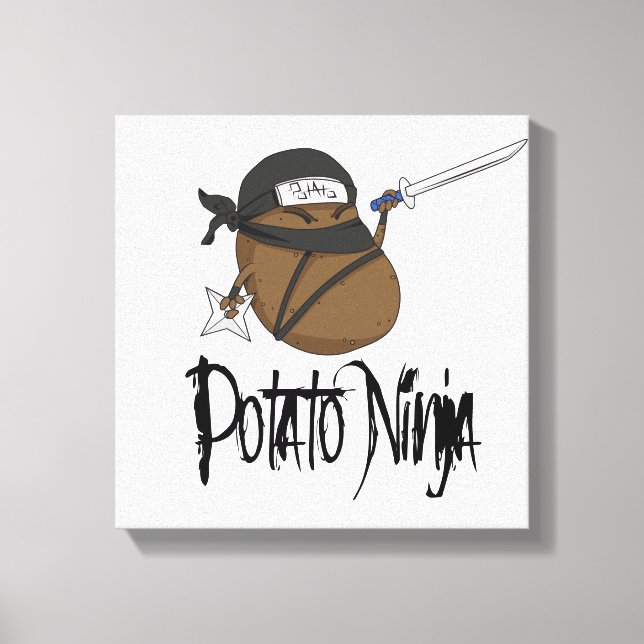 Lienzo Potato Ninja (Anverso)