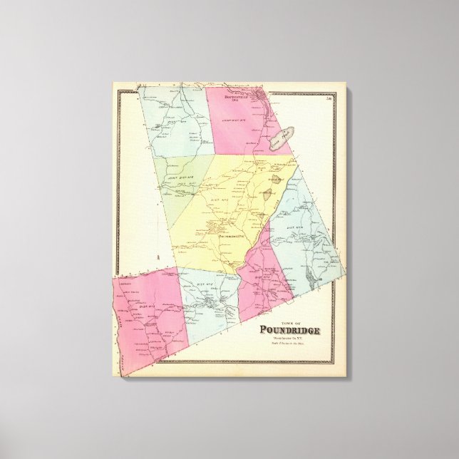 Lienzo Poundridge, ciudad (Anverso)