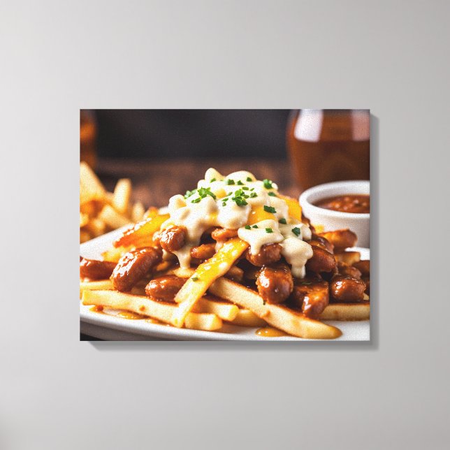 Lienzo Poutine (Anverso)