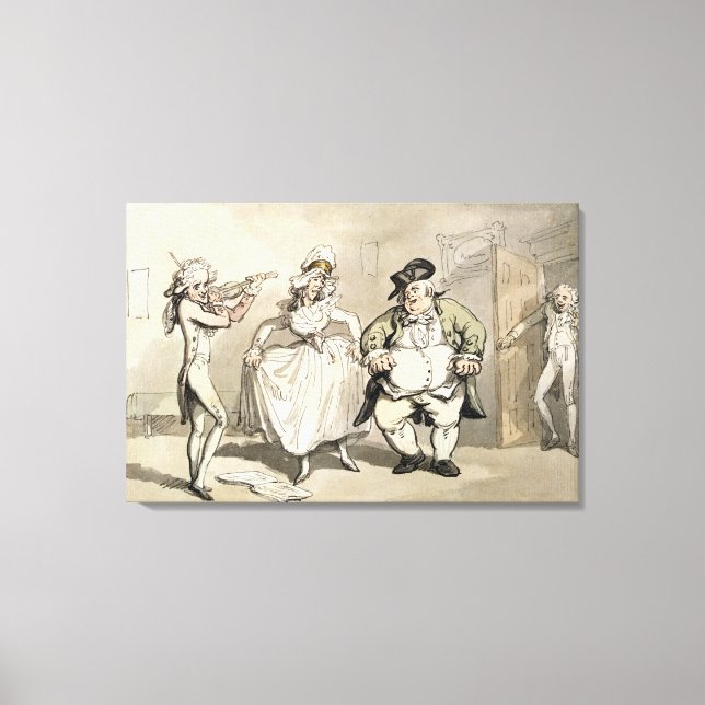 Lienzo Práctica privada previa a la bola, de 'Scene (Anverso)