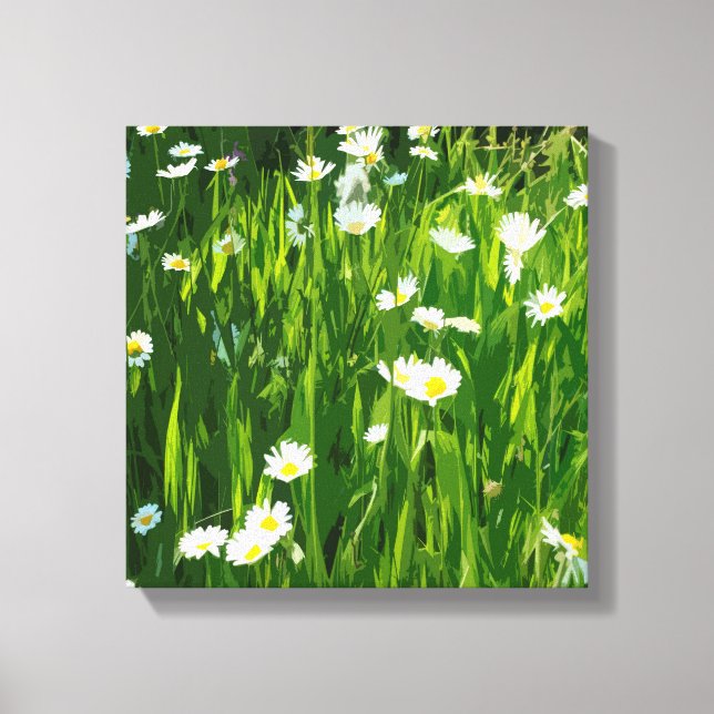 Lienzo Prado de flores (Anverso)