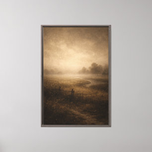 Lienzo Prado Sepia Susurrante