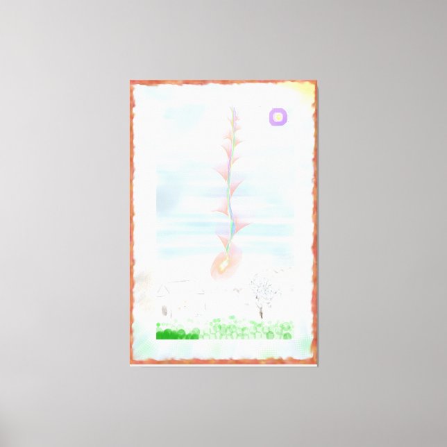 Lienzo Prairie Rose Impressionist Art (Anverso)