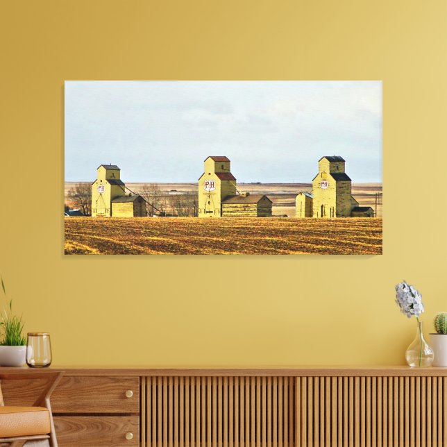 Lienzo Prairie Sentinels Mossleigh Alberta Canvas Print (Insitu (Sala de estar))