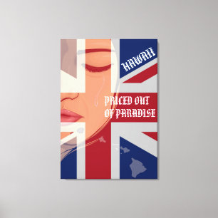 Lienzo PRECIO FUERA DE PARADISE CRYING WAHINE HISSlandsFl