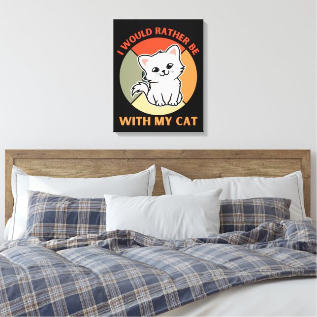 LIENZO PREFIERO ESTAR CON MI GATO (Insitu(Dormitorio))