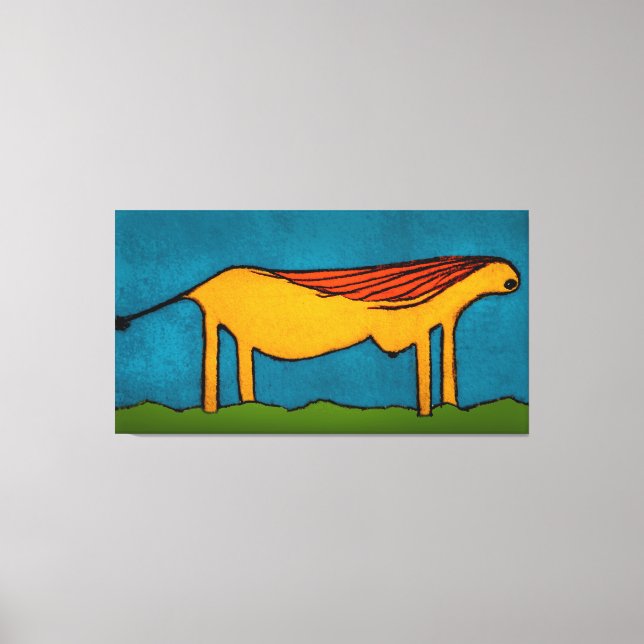 Lienzo Prehistórico Alien se pregunta por Ilustracion de  (Anverso)