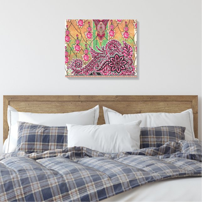 Lienzo Premium | Envuelto | Moderno | Arte Vibrant (Insitu(Dormitorio))