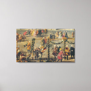 Lienzo Preparación para la exhibición del fuego