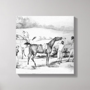 Lienzo Preparación para una raza