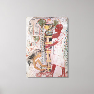 Lienzo Preparando una momia para una ceremonia de purific