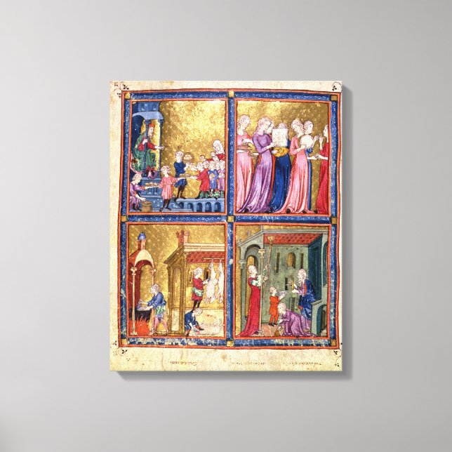 Lienzo Preparativos para la Pascua (Anverso)