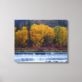 Lienzo Presa de Wenatchee en otoño