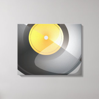 Lienzo Presentación de discos de vinilo