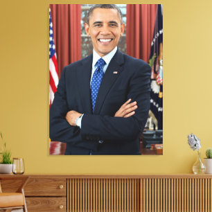 Lienzo Presidente de EE. UU. Barack Obama