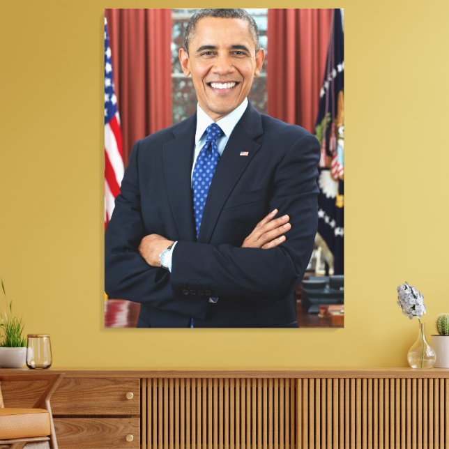 Lienzo Presidente de EE. UU. Barack Obama (Insitu (Sala de estar))