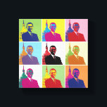 Lienzo Presidente estadounidense Obama Funky Moderno Pop<br><div class="desc">Versión de Pop Art del retrato presidencial del primer mandato de Obama (2009). En una encuesta realizada en febrero de 2009 en Europa Occidental y Estados Unidos por Harris Interactive para France 24 y el International Herald Tribune, Obama fue clasificado como el líder mundial más respetado, así como el más...</div>
